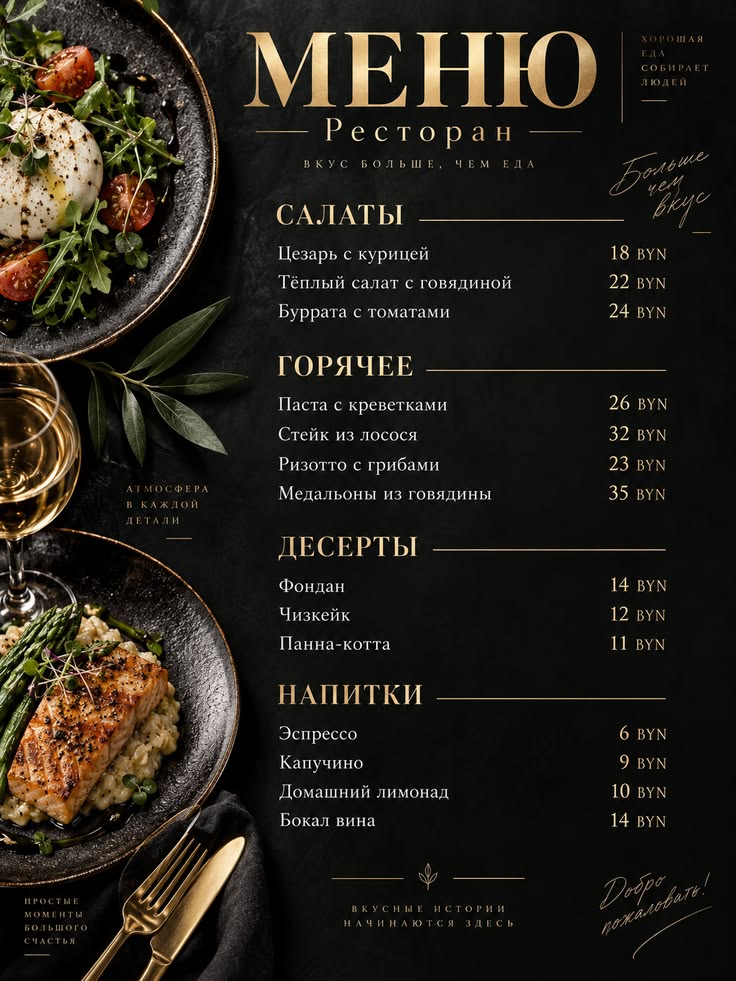 Ресторанное меню